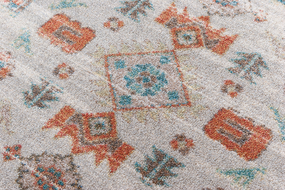 Persian Version OKA Light Distressed Area Rug, 5'4"x7'8"