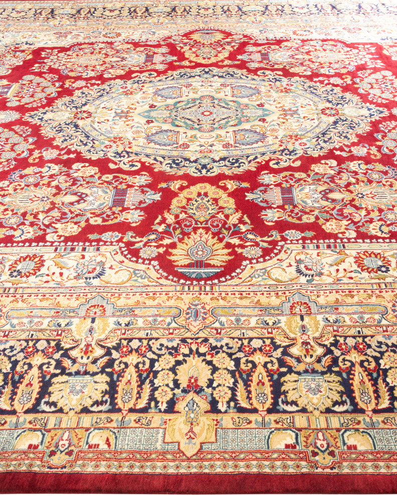 Mogul, One-of-a-Kind Hand-Knotted Area Rug Red, 9'' 1" x 12'' 4"