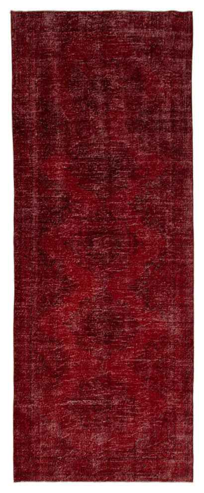 Rug N Carpet - Hand-knotted Turkish 4' 9" x 12' 6" Vintage Runner Rug