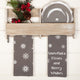 Snowflake Burlap Grey Snowflake Kisses Tea Towel Set