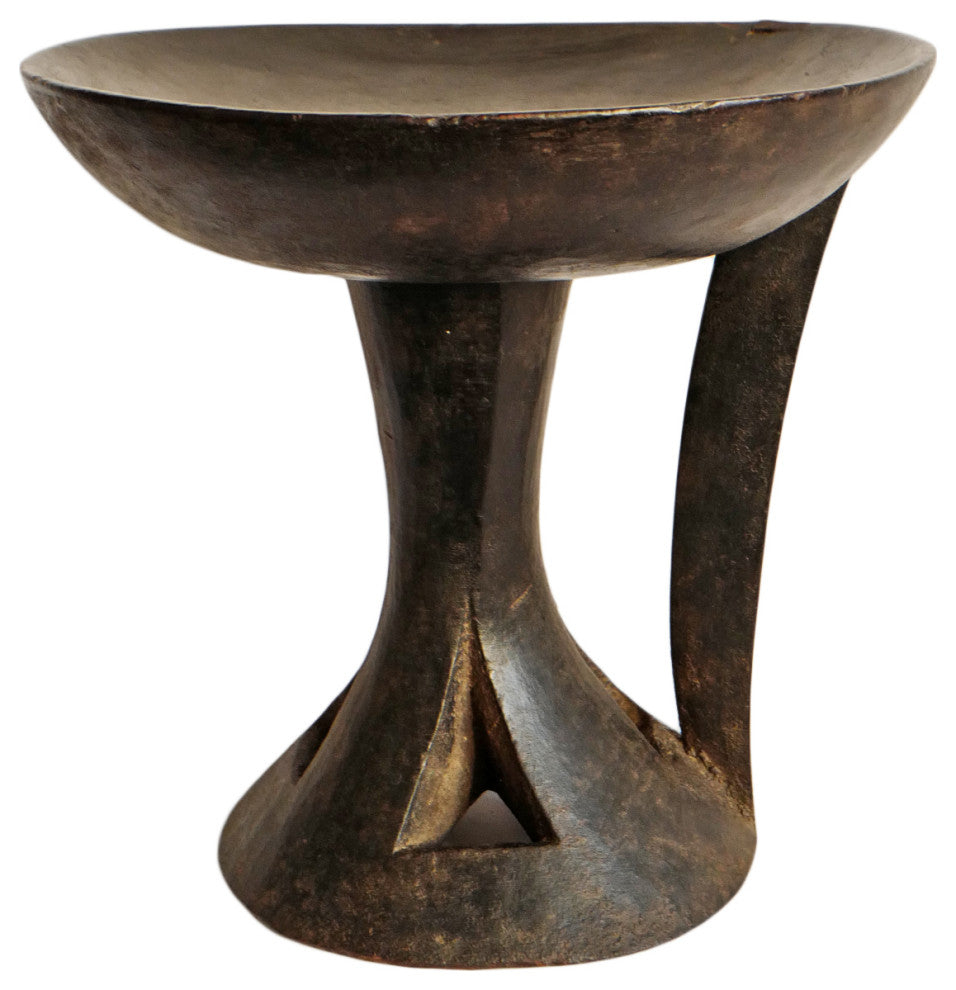 Consigned Naga Serving Bowl Stool