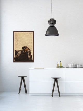 "Serious Times" Framed Painting Print, 24"x36"