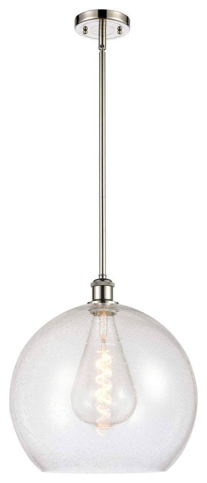 Innovations 516-1S-PN-G124-14 1-Light Pendant, Polished Nickel