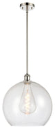 Innovations 516-1S-PN-G124-14 1-Light Pendant, Polished Nickel