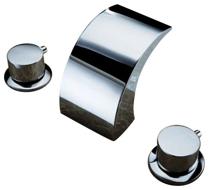 Fernie Deck Mounted LED Water Fall Bathroom Sink Faucet