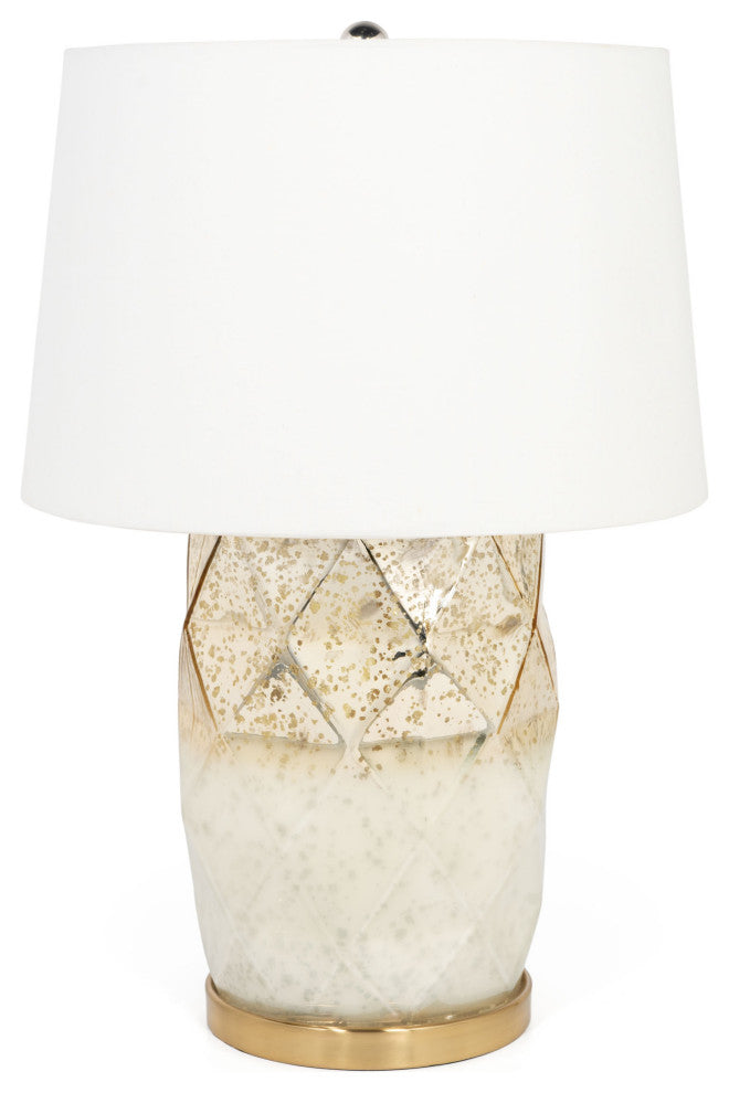 Lavinia 22" Gold Glass Table Lamp