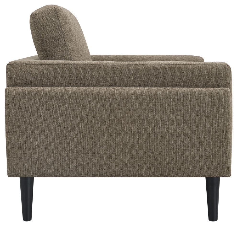 Rilynn Upholstered Track Arm Accent Chair Brown
