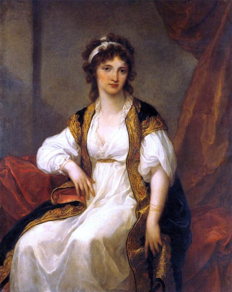 Angelica Kauffmann Portrait of a Young Woman, 20"x25" Wall Decal