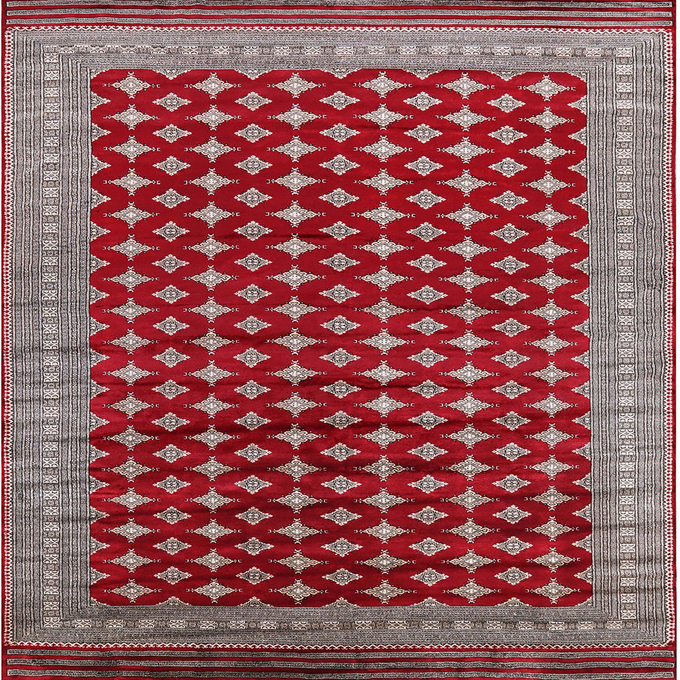Ahgly Company Indoor Square Mid-Century Modern Area Rugs, 5' Square