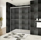 Modern Bypass Shower Doors Ultra-A by LessCare, Brushed Nickel, 44-48"x76"