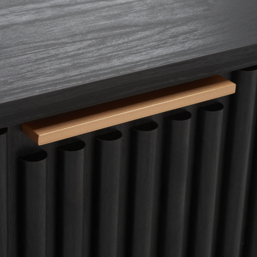 Safavieh Lylia 2 Drawer Nightstand, Black