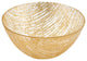 Badash KM710G Handcrafted Gold Glass Salad Serving Bowl