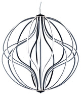 ET2 E21178 Aura 31"W LED Abstract Globe Chandelier - Black