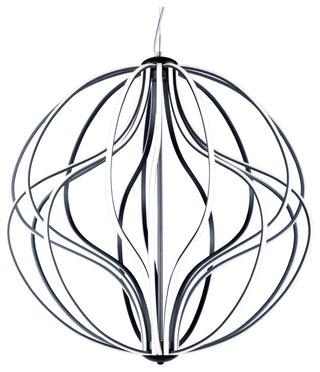 ET2 E21178 Aura 31"W LED Abstract Globe Chandelier - Black