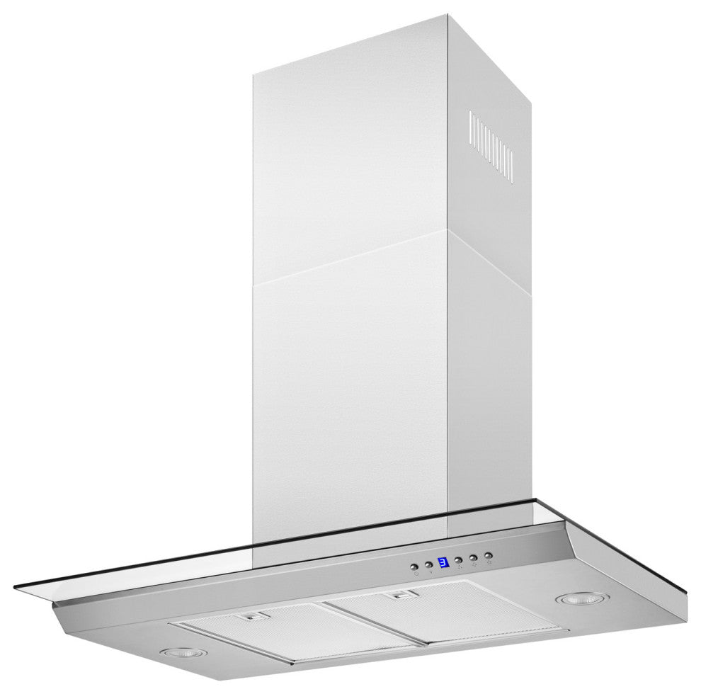 Blue Ocean 30" RHKC Tempered Glass Stainless Steel Wall Mount Kitchen Range Hood