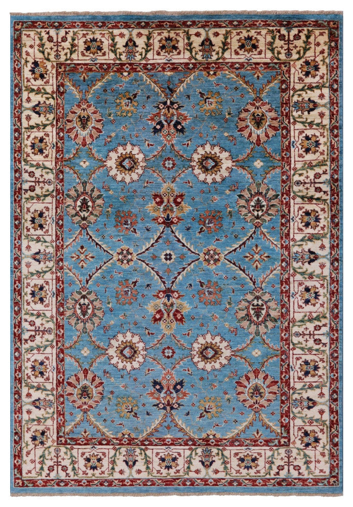 Persian Tabriz Hand Knotted Wool Rug 4' 9" X 6' 11" Q7445
