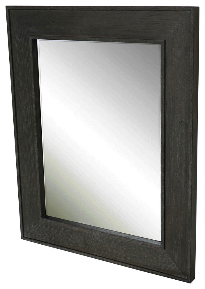 Garland 30" Wall Mirror, Dark Oak