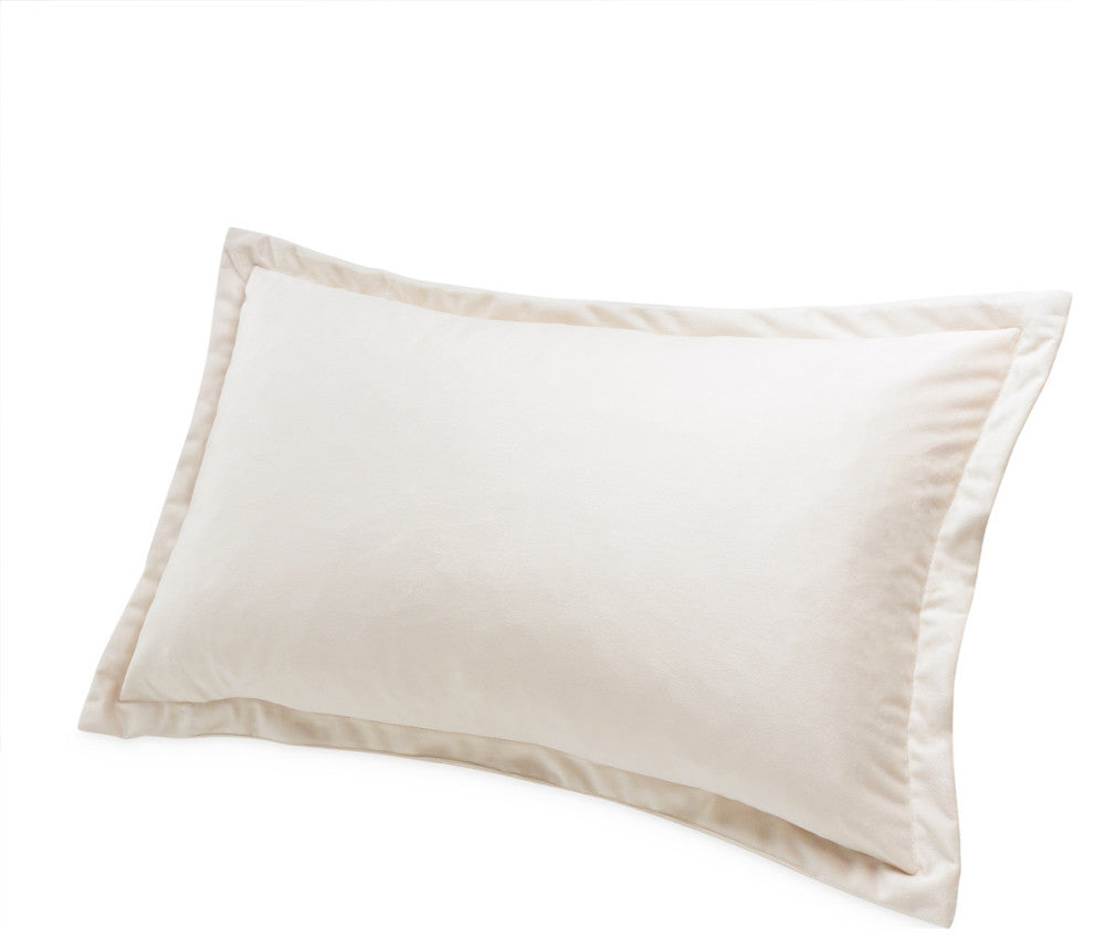 Conner 13"x22" Oblong Velvet Pillow, Set of 2, Cloud