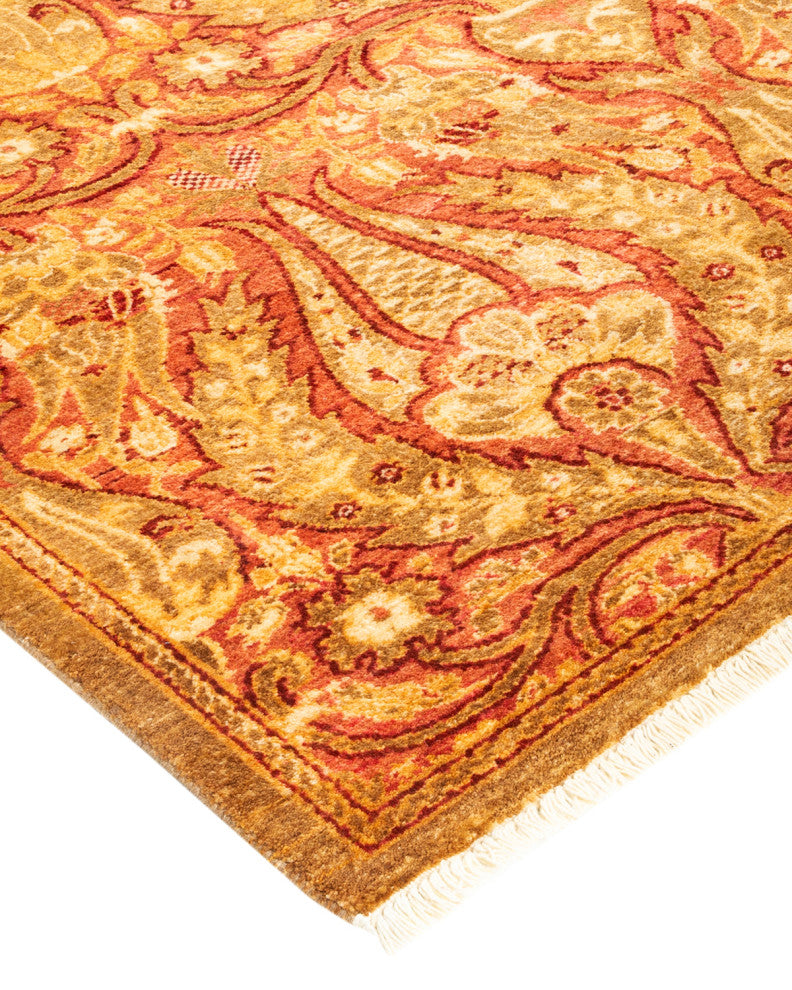 Sahu One-of-a-Kind Hand-Knotted Runner Yellow, 2'8"x8'1"