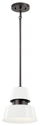Kichler 59003WH One Light Outdoor Pendant, White Finish