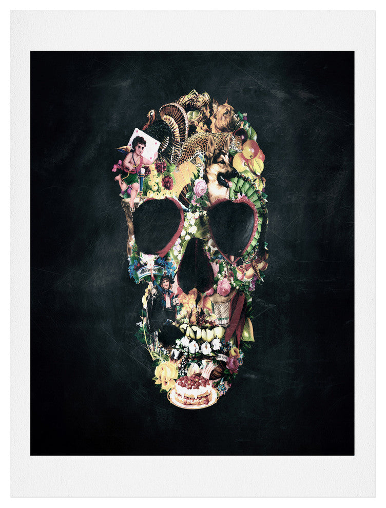 Deny Designs Ali Gulec Vintage Skull Art Print
