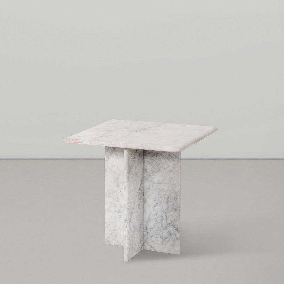 Verona End Table, White