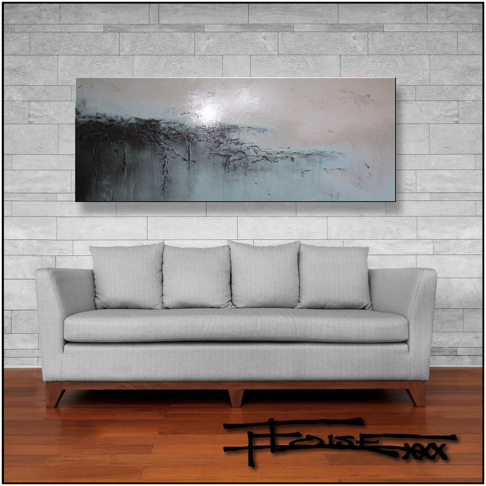 Modern Abstract Limited Edition Painting 60x24" "Urban Whispers"