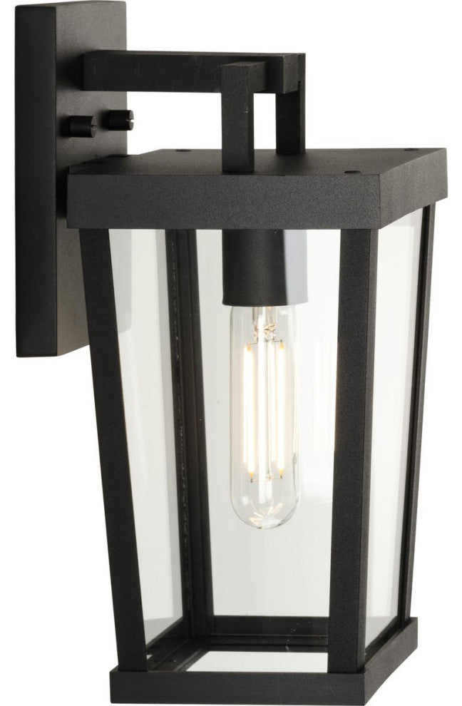 Tryon One-Light Black New Traditional Outdoor Wall Lantern, 7x7x12.62"