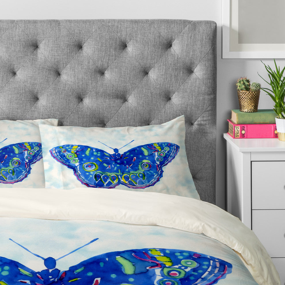 Deny Designs CayenaBlanca Watercolour Butterfly Pillowcase