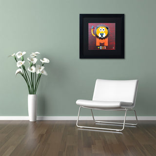 "Roar The Lion" Matted Framed Canvas Art by Design Turnpike