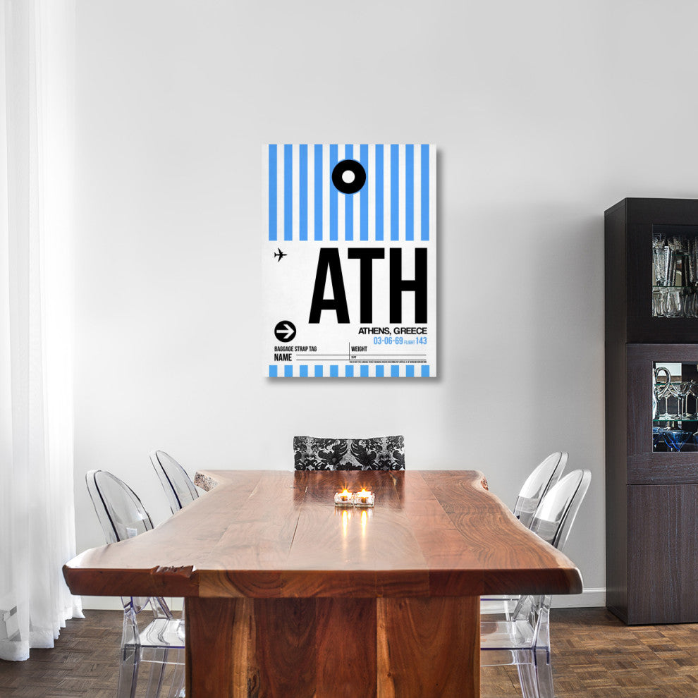 "ATH Athens Luggage Tag 1" Fine Art Print