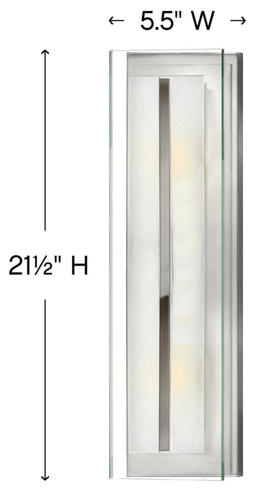Hinkley Latitude Two Light Vanity, Chrome