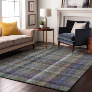 Premium Machine Washable Mayfield AMF534 Green 3' x 5' Rug