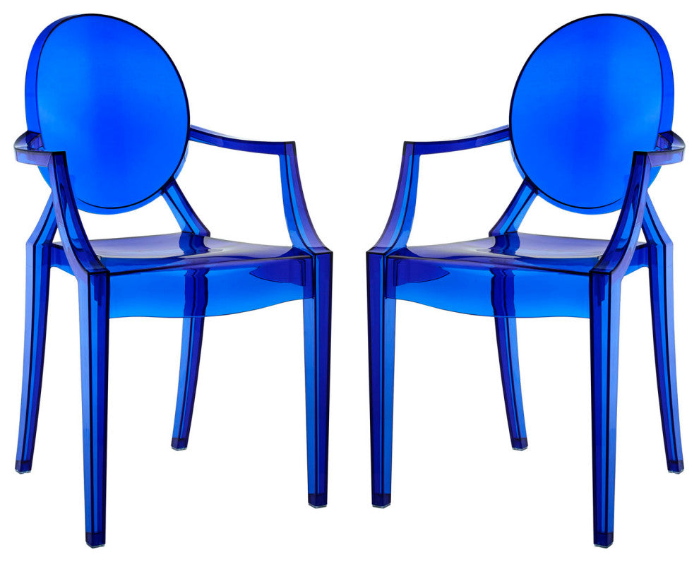 Blue Casper Dining Armchairs Set of 2