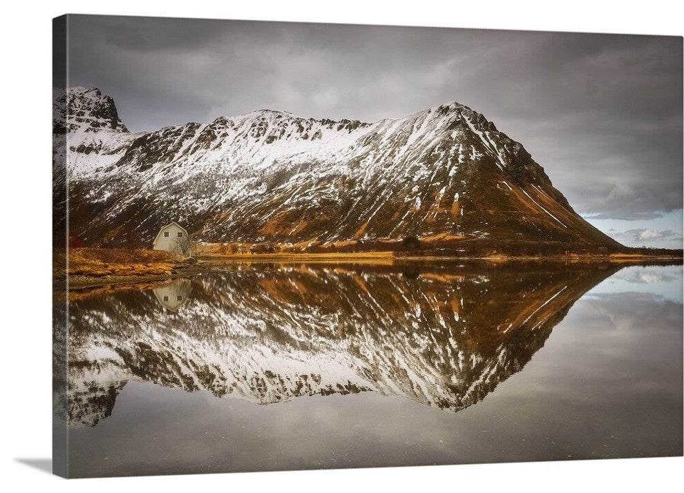 "Mountain Reflected" Wrapped Canvas Art Print, 48"x32"x1.5"