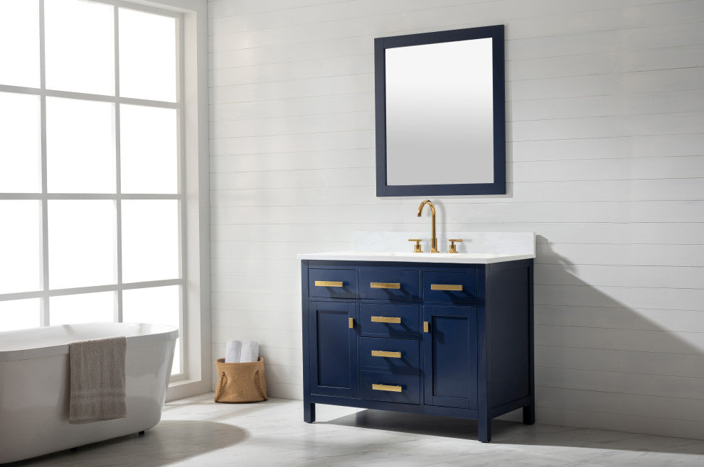 Valentino 42" Single Vanity, Blue