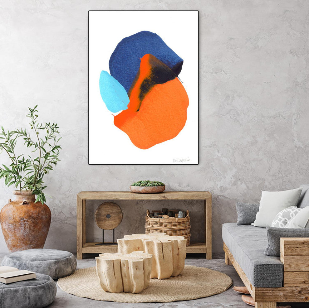 "The space in between 63" Framed Canvas by Giant Art 24"x32"