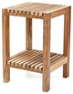 Teak Shower Bench Fiji 12" (30 cm) with Shelf
