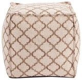Howard Elliott Square Pouf Moroccan Gold