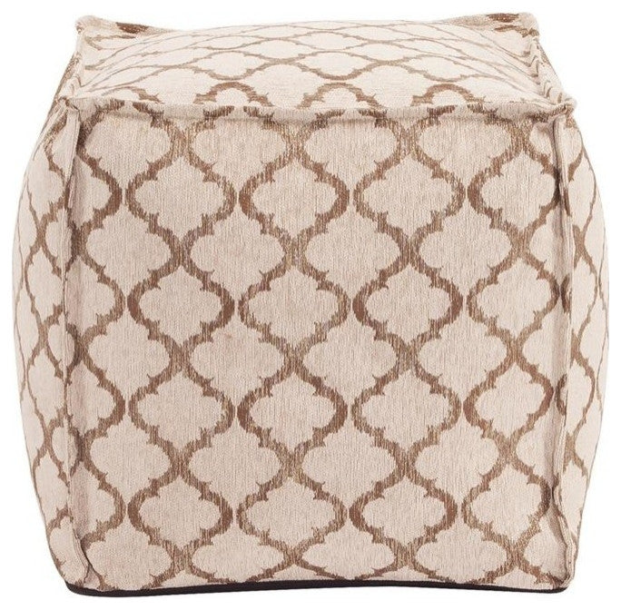 Howard Elliott Square Pouf Moroccan Gold