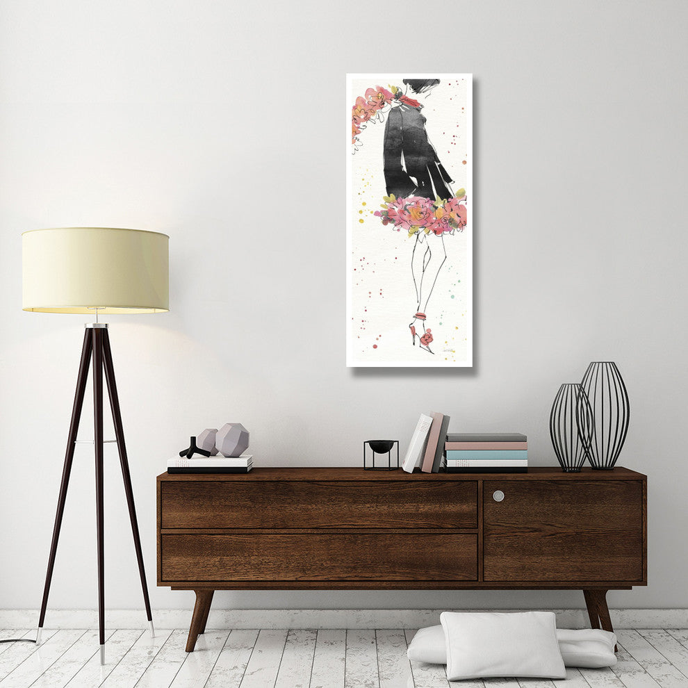 "Floral Fashion IV" Digital Paper Print by Anne Tavoletti, 22"x52"