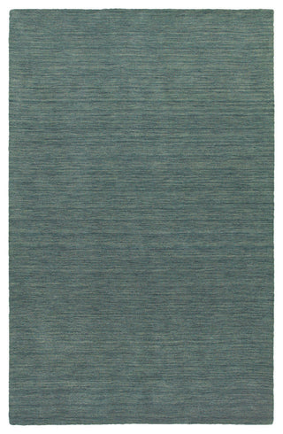 Arista Solid Blue Hand-Crafted Area Rug, 6'x9'