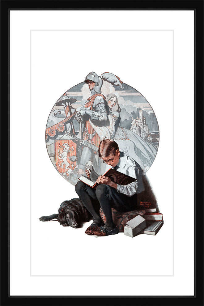 "Age of Romance" Framed Art Print by Norman Rockwell