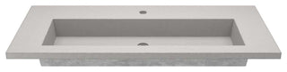 48" Capistrano Vanity Top with Integral Sink, Ash, Single Faucet Hole
