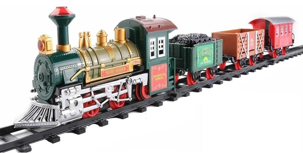 12-Piece Battery Operated Animated Continental Train Set With Sound