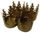 Club Brass Christmas Tree Pillar Candle Holders, Set of 72