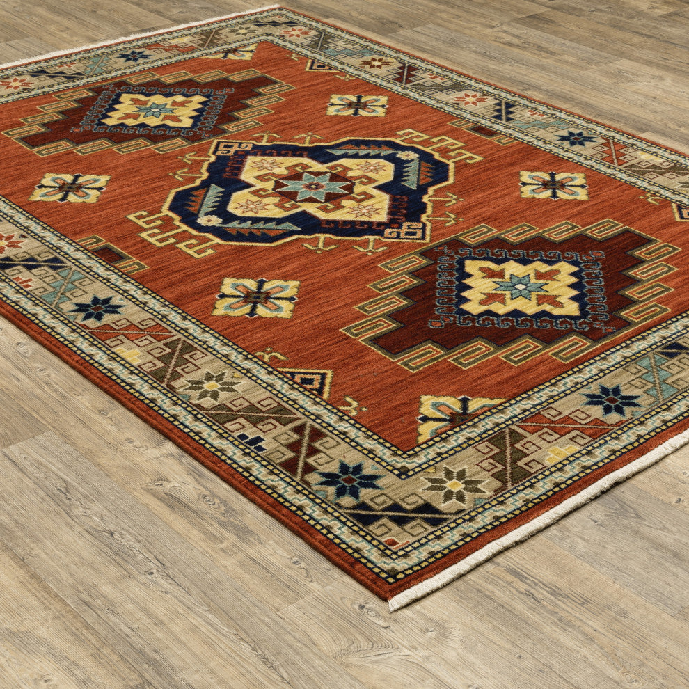Oriental Weavers LILIH 5504P 2''x3'' Red Rug