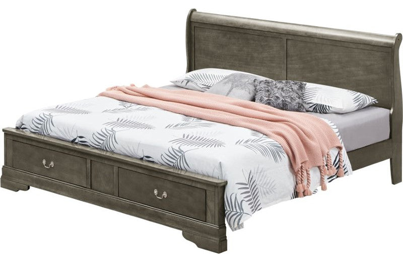 Thornton Storage Bed, Gray, Full