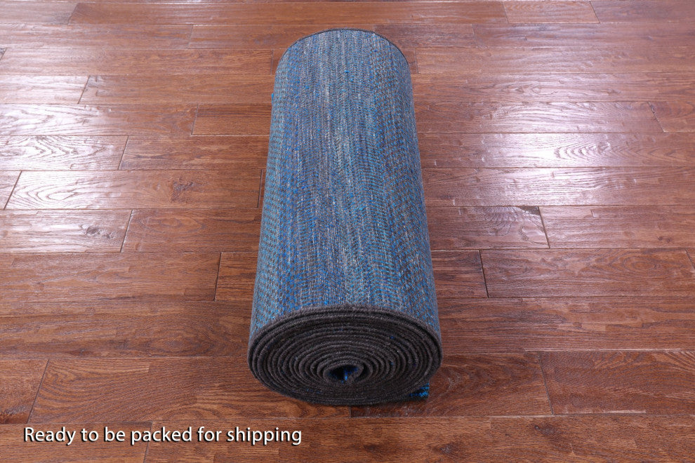 Runner Handmade Super Savannah Gabbeh Wool and Silk Rug 2' 6" X 29' 10" Q11905