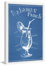 "Bahamas Punch" Framed Painting Print, 16"x24"